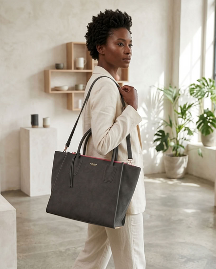 LaBante London | Demi Vegan Winged Tote Bag | Grau