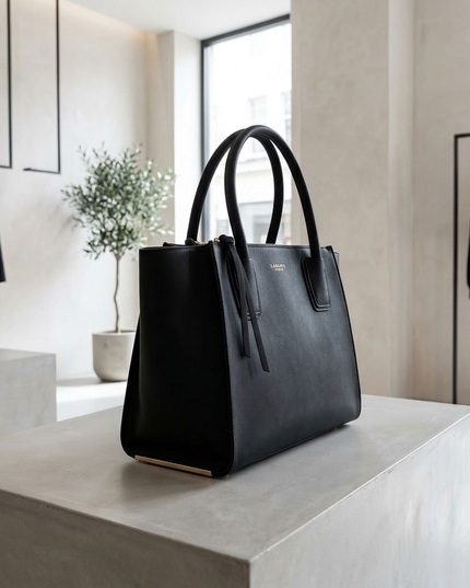 LaBante London | Demi Vegan Winged Tote Bag | Schwarz