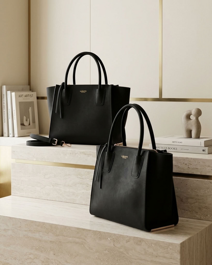 LaBante London | Demi Vegan Winged Tote Bag | Schwarz