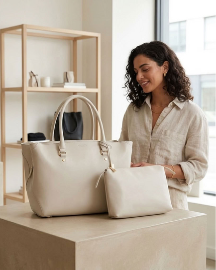 LaBante London | Sophie Tote Bag | Vegan | Grau