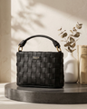 LaBante London | Baby Bella Mini Crossbody Bag | Handgewebt | Schwarz