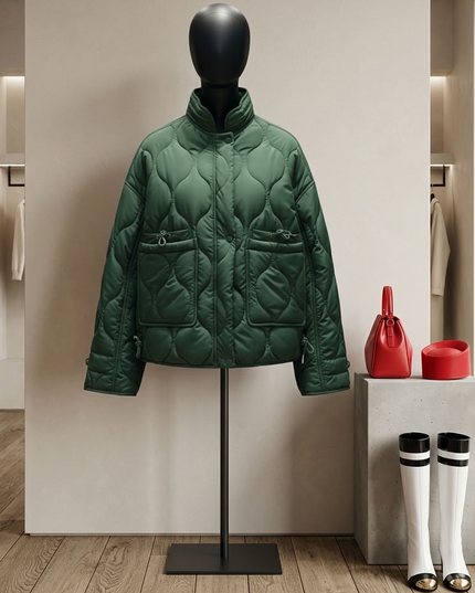 BYMANYC | SOHO Emerald Quilted Jacket | Green