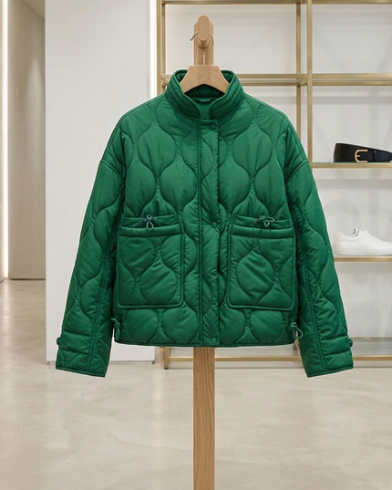 BYMANYC | SOHO Emerald Quilted Jacket | Green