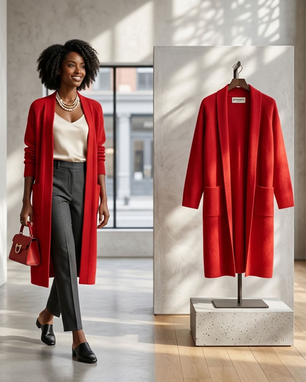 BYMANYC ® New York | Chelsea Cardigan | Red