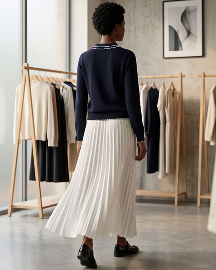 BYMANYC ® New York | Gramercy Polo Sweater | Navy Blue