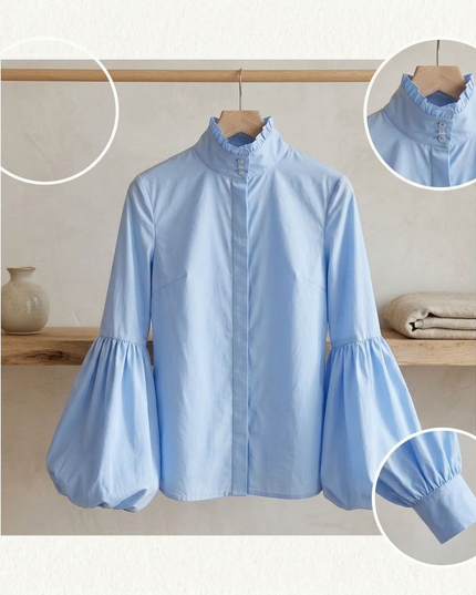 BYMANYC ® New York | Portland Blouse | Sky Blue