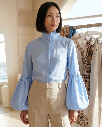 BYMANYC ® New York | Portland Blouse | Sky Blue