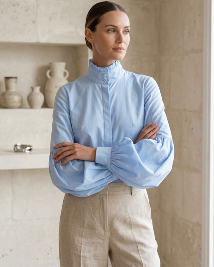 BYMANYC ® New York | Portland Blouse | Sky Blue