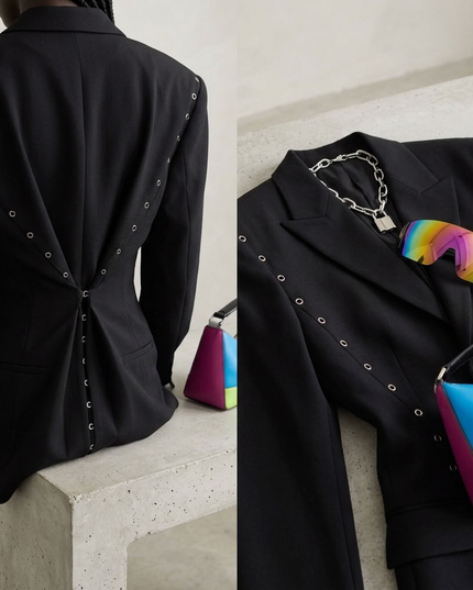 BYMANYC ® New York | Upper East Side Jeweled Puffer Jacket | Black