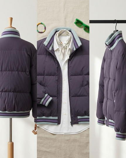 BYMANYC ® New York | Gramercy Couture Puffer Jacket | Purple
