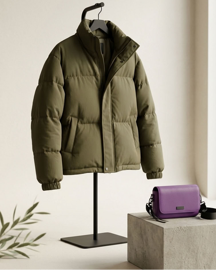 BYMANYC ® New York | Prospect Park Puffer Jacket | Army Green