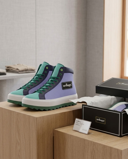 BYMANYC ® New York | Broadway Beat Ankle Boots | Purple | Unisex