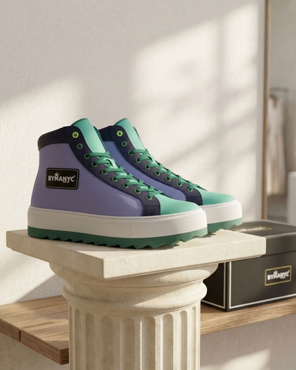 BYMANYC ® New York | Broadway Beat Ankle Boots | Purple | Unisex