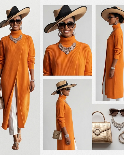 BYMANYC ® New York | Dumbo Cardigan | Orange