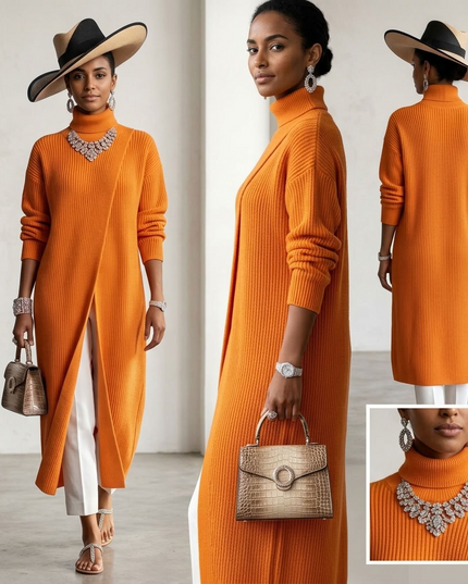 BYMANYC ® New York | Dumbo Cardigan | Orange