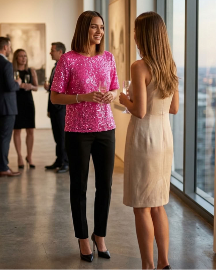 BYMANYC ® New York | New Orleans Bluse | Fuchsia Pink