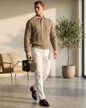 BYMANYC ® New York | Hampton Cable-Knit Sweater | Khaki