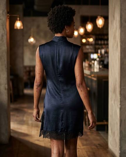 BYMANYC ® New York | Hudson Midi Dress | Midnight Navy