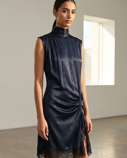 BYMANYC ® New York | Hudson Midi Dress | Midnight Navy