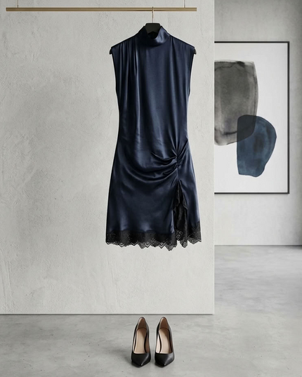 BYMANYC ® New York | Hudson Midi Dress | Midnight Navy