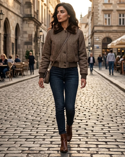 BYMANYC ® New York | Manhattan Bomber Jacket | Brown