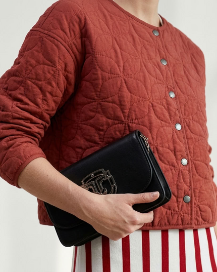 BYMANYC ® New York | Gesteppte Jacke Florale Stickerei | Watermelon Red