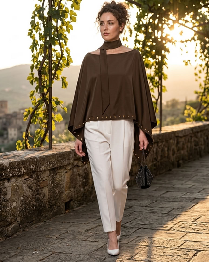 BYMANYC ® New York | Cape Jacket NOHO | Coffee Brown