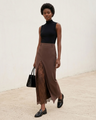 BYMANYC ® New York | Maxi-Rock Soho Lace Split | Brown