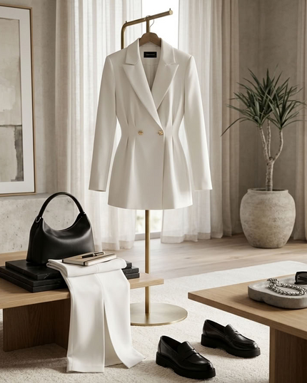 BYMANYC ® New York | Blazer & Hose Set Williamsburg | White
