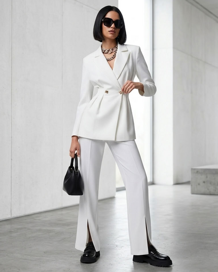 BYMANYC ® New York | Blazer & Hose Set Williamsburg | White