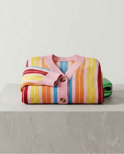 BYMANYC ® New York | Strickcardigan Rainbow Stripe | Pink