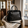 Vimoda Paris | Rive Gauche Handtasche | Wildlederoptik mit Teddyfell
