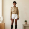 BYMANYC ® New York | Soho kurze Jacke im Trench-Stil | Khaki
