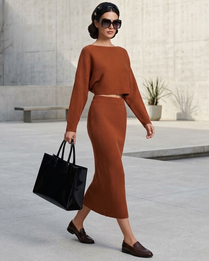 BYMANYC ® New York | UNION SQUARE Zweiteiler | Karamell