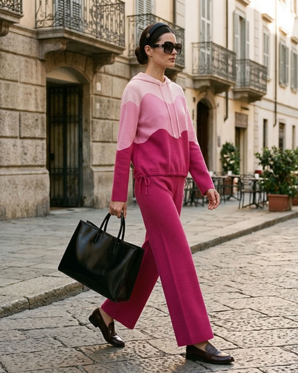 BYMANYC ® New York | HARLEM Colorblock-Zweiteiler | Pink