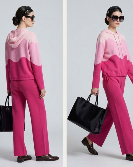 BYMANYC ® New York | HARLEM Colorblock-Zweiteiler | Pink