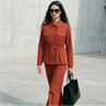 BYMANYC ® New York | HIGH LINE Zweiteiler | Weinrot