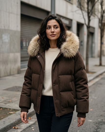 BYMANYC ® New York | KOREATOWN Jacke | Karminbraun