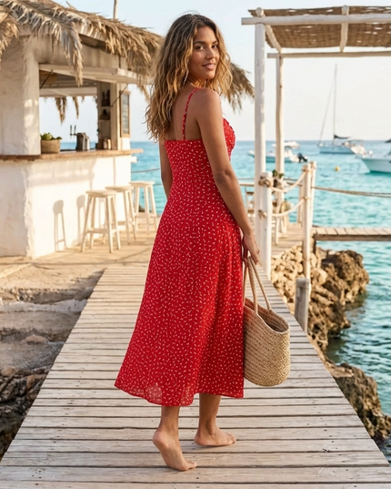SES COVETES Kleid IBIZA – Red