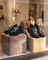 Damen Glossy Leder Platform Loafers – British Style Slip-Ons