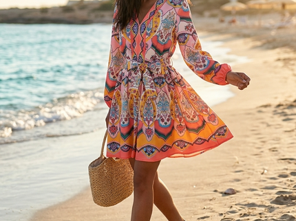 Damen Sommerkleid PLAYA D'EN BOSSA Multicolor – New Collection IBIZA