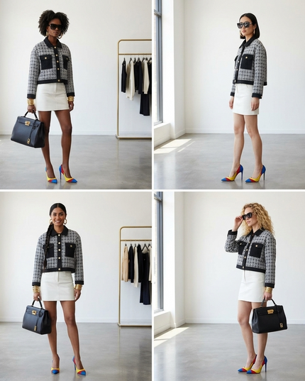CHRYSLER Damen Eco-Jacke | Checkered | NYFW New Collection