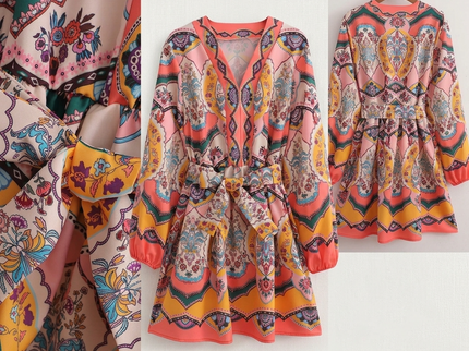 Damen Sommerkleid PLAYA D'EN BOSSA Multicolor – New Collection IBIZA