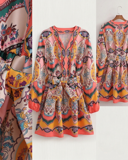 Damen Sommerkleid PLAYA D'EN BOSSA Multicolor – New Collection IBIZA