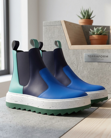 BYMANYC Hudson Stroll | Vegan Chelsea Boots Unisex | Azul