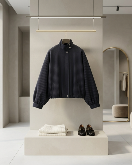 5TH AVENUE Damen Eco-Jacke | Black | NYFW New Collection