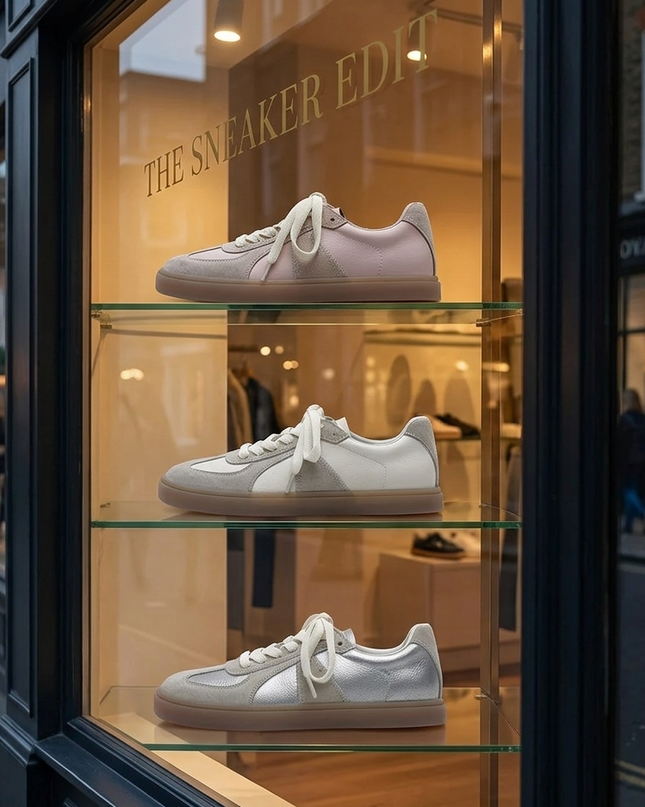 Masoomake Damen Sneaker – Lightweight Flat Casual | Wildleder-Paneel
