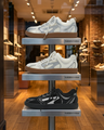 Damen Flache Technical Mesh Tokyo Sneakers – Graphic Panel Trainer
