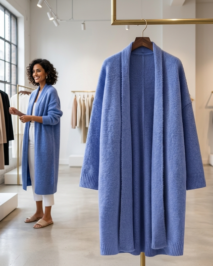💟  STUYVESANT Damen Cardigan | Blue | Fashion Chic New Collection