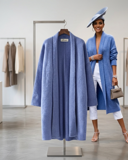 💟  STUYVESANT Damen Cardigan | Blue | Fashion Chic New Collection